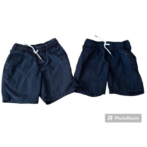 Cat & Jack Navy Blue Shorts size XS 4/5 2 pairs - Picture 1 of 3